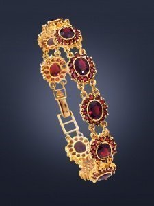 Üppiges Granat- Armband