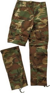 US BDU Hose Zip-Up Kids woodland