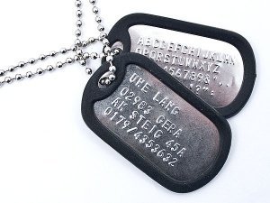 US Dog Tag Paar - 2 Erkennungsmarken als