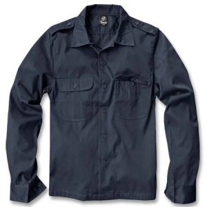 US Hemd langarm navy