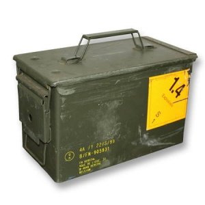 US Munikiste Metall mittel gebraucht