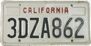 US - Nummernschild California