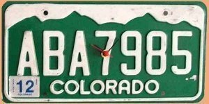 US-Nummernschild - Colorado -
