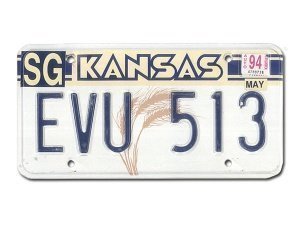 US-Nummernschild Kansas