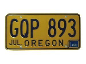 US - Nummernschild Oregon