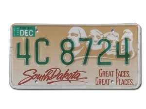 US - Nummernschild South Dakota - Great 
