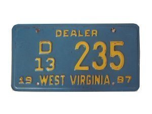 US-Nummernschild West Virginia
