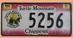 USA Indianer Autokennzeichen North Dakot