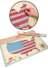 USA Karte Reisekarte zum Rubbeln