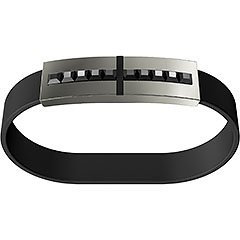 USB Armband, Jet Hematite