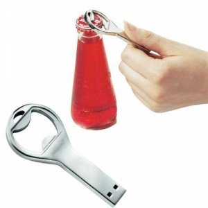 USB Stick Flaschenöffner als Schlüsselan