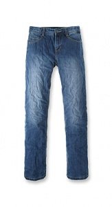 Used-Jeans mit Verstellbund
