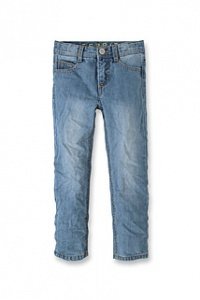 Used-Jeans mit Verstellbund