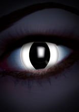 UV Kontaktlinsen Katze weiss-schwarz