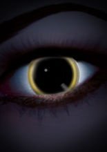 UV Kontaktlinsen schwarz-gelb
