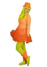 UV Petticoat Tüllrock neonorange