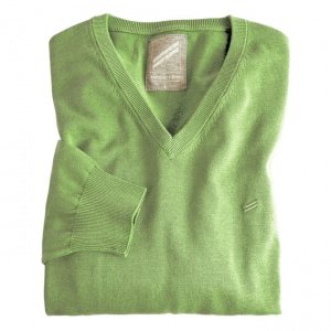 V-Ausschnitt-Pullover Daniel Hechter grü