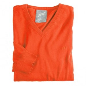 V-Ausschnitt-Pullover Daniel Hechter rot