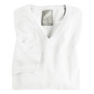 V-Ausschnitt-Pullover Daniel Hechter wei