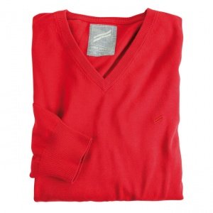 V-Pullover Daniel Hechter rot