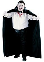 Vampir-Umhang XL Cape schwarz ca. 183cm