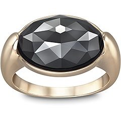 Vanilla Jet Hematite Ring