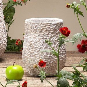 Vase -Arda-, klein, Keramik antik creme,