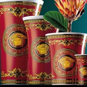 Vase Medusa rot H 26 cm