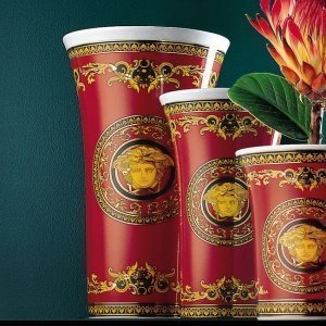 Vase Medusa rot H 34 cm