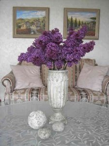 Vase -Midori-, Keramik antik creme, groß