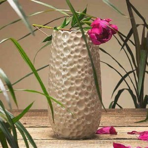 Vase -Peron-, Keramik, sandfarben, Zaube