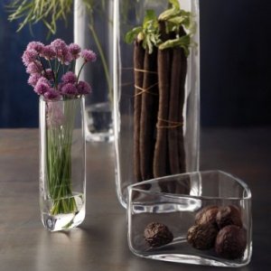 Vase Triangle 24 cm klar