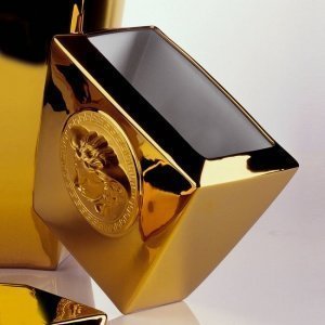 Vase Versace,klein, gold (Höhe 18 cm)