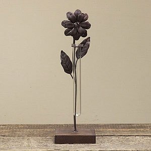 Vase -Zera-, Eisen antik, Zauberblume