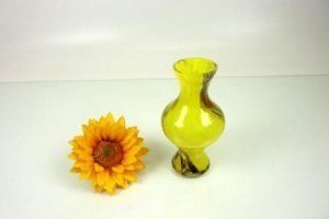 Vase gelb 13,5cm mittig dick