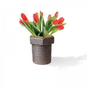 Vase im Schraubenlook