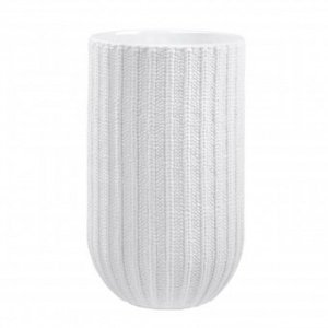 Vase mit Strickrelief groß