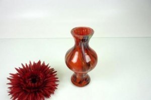 Vase rot 13,5cm mittig dick