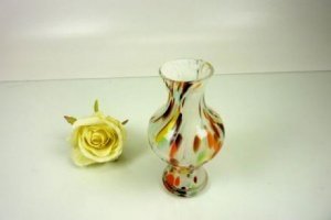 Vase weiß 13,5cm mittig dick