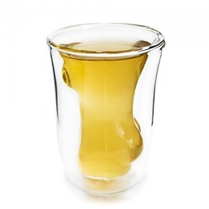 Erotisches Trinkglas Frauentorso 