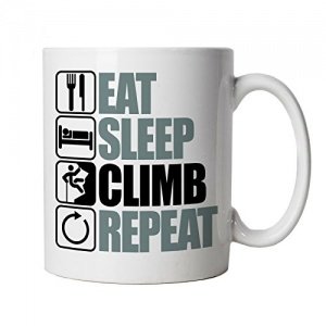 Eat Sleep Climb Repeat, Klettern Tasse