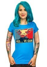 Vegan Girlie Shirt - Yes VE GAN