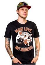 Vegan T-Shirt - Make Love, not Burgers