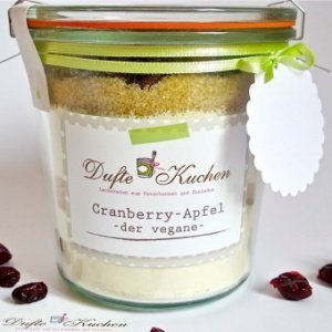 Vegane Backmischung im Weckglas Apfel-Cr