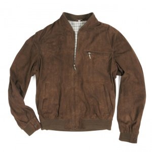 Veloursleder-Blouson Steve schoko