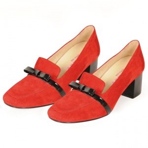 Veloursleder-Pumps Carol rot Gr 39