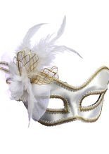 Venezianische Augenmaske Domino Satin we