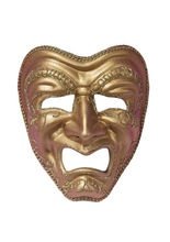 Venezianische Augenmaske Harlekin weinen