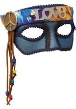 Venezianische Augenmaske Hippie Love bla