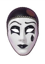 Venezianische Augenmaske Pierrot Harleki